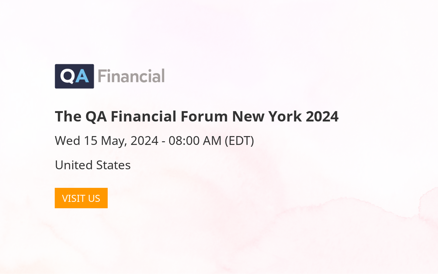 The QA Financial Forum New York 2024